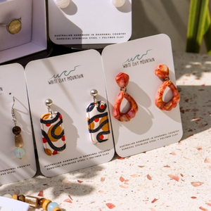 WHITE CLAY MOUNTAIN EARRING WORKSHOP